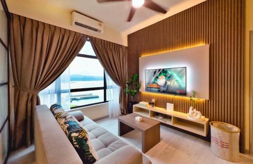 Downtown Kota Kinabalu Apartment | #12 Jesselton Quay City Pads Seaview by Zeluxo