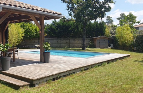 Labenne House | 120m2 wooden house with swimming pool, near Capbreton, Hossegor