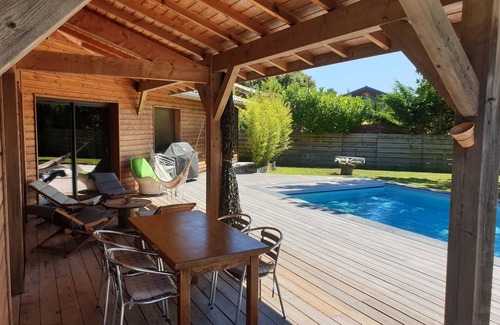 Labenne House | 120m2 wooden house with swimming pool, near Capbreton, Hossegor