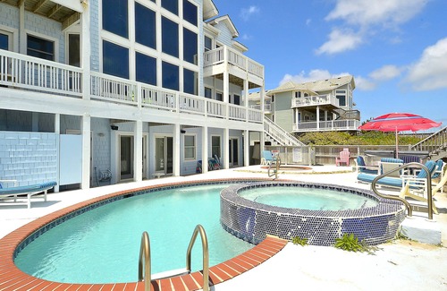 Ocean Hill House | 1211 - Stork II, Oceanfront Vacation Fun w/Pool, Kiddie Pool, Hot Tub, Pool Table.