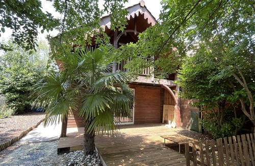 Hourtin Port Ski Chalet | 124 - 500m from Lake Hourtin and the children's island