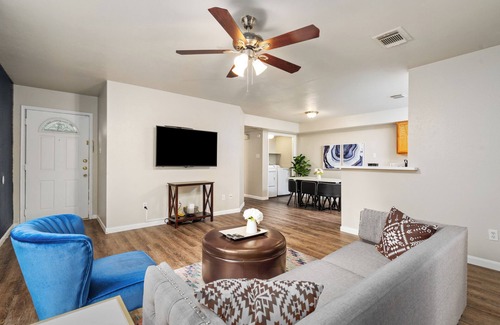 Cypress Apartment | 12D- Charming 3-Bedroom Apt in Cypress, In-Unit Washer&Dryer + 2 Parking Spaces