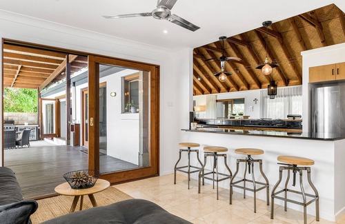 Myocum House | 13km's to Byron Bay town: Perfect family retreat with pool, sauna & sunset views