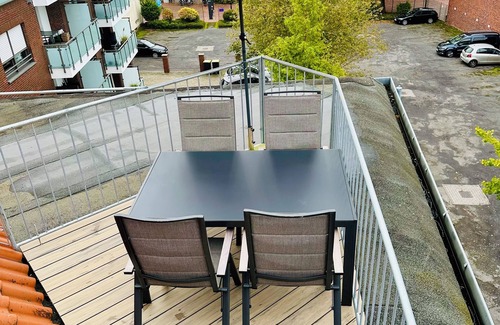 Lingen Apartment | 140 sqm penthouse apartment for up to 6 people with roof terrace in the city center