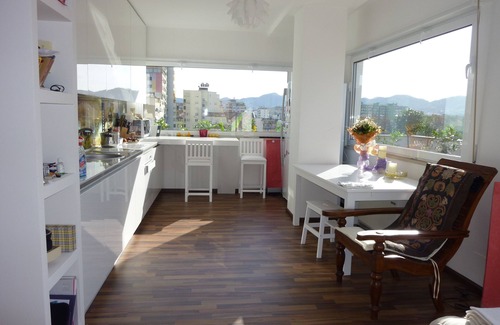 Tirana Apartment | 140m2 Top Floor Central Loft "The White Box"🇨🇵 unbeatable location vaste balcony🎖️