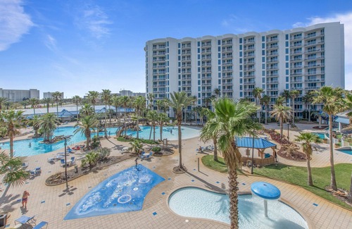 Indian Bayou Condo | 1411 | Walk to Morgans! Tropical Pools & Amenities Galore!