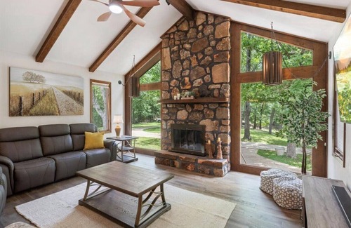 Gravois Mills House | 17 Lakefront Acres, Private Dock, Firepit, Pool Table, Kayaks, Fishing