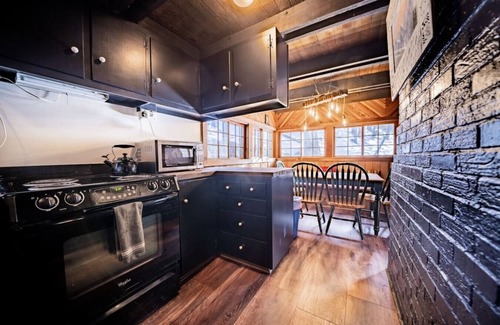 Aspen Brook Cabin | 1914 cabin - king bed, fireplace, fishing, views!