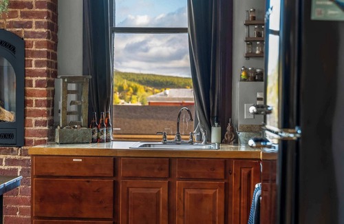 Leadville Condo | 1BR Loft, 14 ft ceilings, private sauna, in town