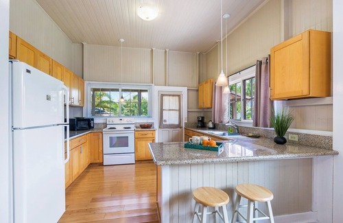 Wailuku Cottage | 1BR Wailuku House; Renovated Plantation Home; Walk into Wailuku Town!