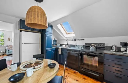 Rockport Apartment | 1BR with Private Deck + Ocean Views· Private Parking · King Bed