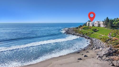 Tongoy Apartment | *1era Línea 1er Piso* Jardín, Playa, Piscinas (2p)