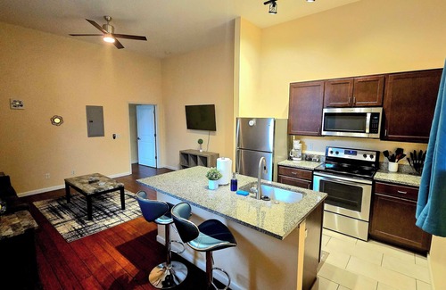The Gate Apartment | 1st Floor King- Less than From 5 Miles From BJC- Unit D