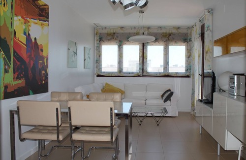 Mil Palmeras Apartment | 1st line, terrace with sea view and swimming pool For 2 people
