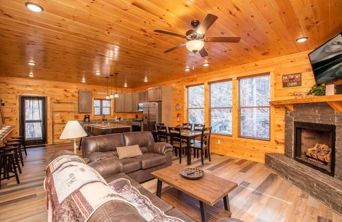 Sevierville Cabin | 2 5BR/6BA Cabins. Private pool, game room, theater