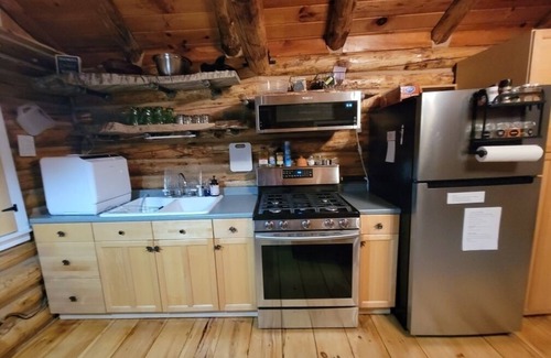 Madison Cabin | 2 bd private cabin,50 min to ski&snowmobile,Walk trails, 30 acre.1 pet allowed