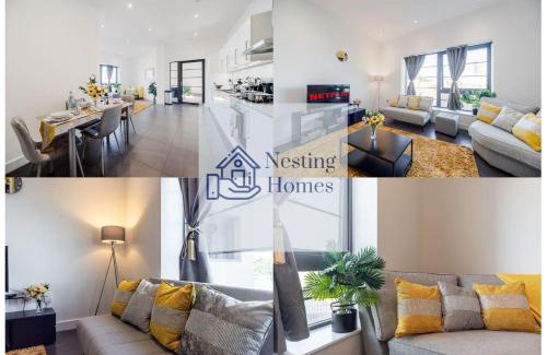 Woolwich Riverside Apartment | 2 Bed Oasis London Flat-O2-Excel-Canary Wharf- Shops- Trains -Free Parking,Wifi 500mb & Flex Check In