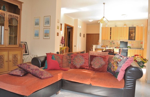 Gualdo Tadino Apartment | 2 bed room apartment, living room with fireplace