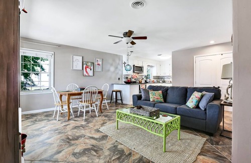 Kure Beach House | 2 Bedroom/1 Bath Roomy Ground Floor Unit 3 Blocks from Ocean/Pier/KB Pavilion