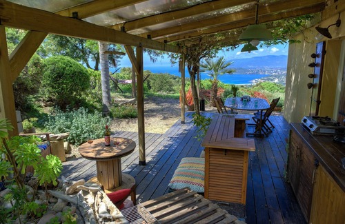 Calcatoggio Villa | 2 bedroom cottage in the countryside, panoramic view and close to the sea.