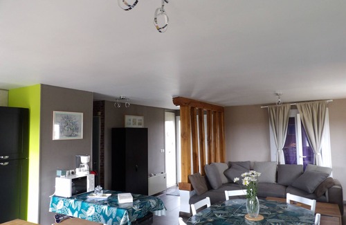 Saint-Aubin-sur-Mer House | 2 bedroom house with sea view, garden, car refill