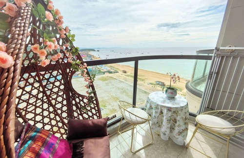 Weihai Apartment | 2-bedroom loft, with kitchen, and supreme sea view