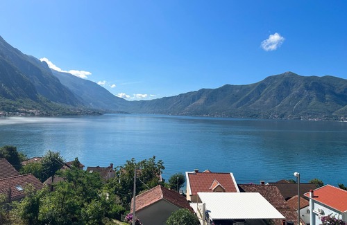 Donje Polje Apartment | 2 bedroom penthouse with 'wow' views over Kotor Bay - 80m to beach