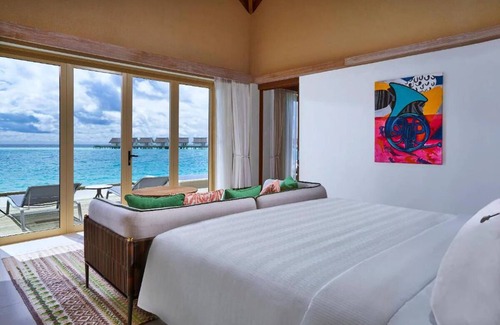 Farukolhufushi Island Hotel | 2-Bedroom Rock Royalty Overwater Pool Villa, Hard Rock Maldives