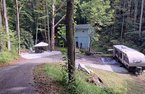 Cullowhee House | 2-bedroom RV with your own private waterfalls