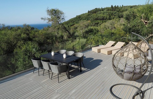 Korakades Apartment | 2-Bedroom Sea View Villa-Style Apartment Above Boukari South Corfu