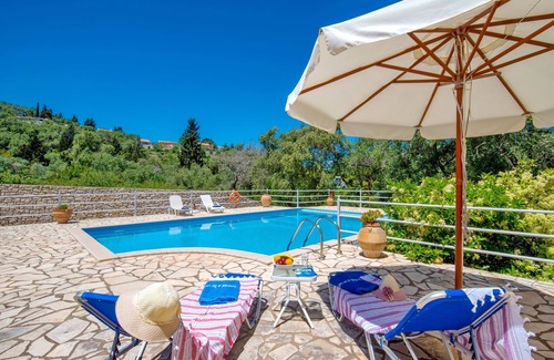 Longos Villa | 2 Bedroom Villa, Private Pool, 100m to Beach, Loggos