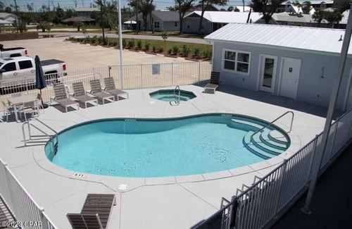 Waterside Village Condo | 2-bedroom waterfront condo with pool and hot tub in welcoming Mexico Beach