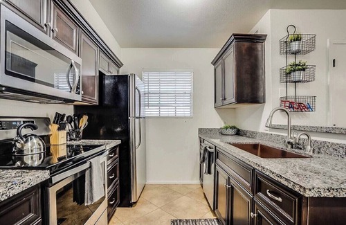 Mesa Apartment | 2 Community Pools-Fully Stocked for Longer Stays