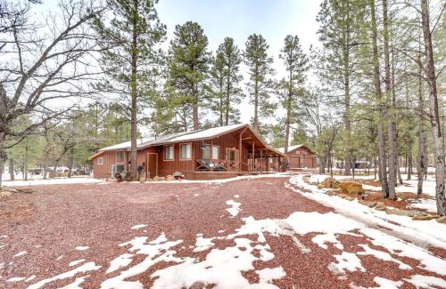 Happy Jack House | 2 Fire Pits and Covered Deck Cabin in Happy Jack!