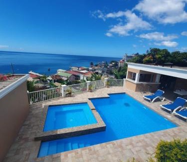 Roseau Apartment | 2 minutes from Roseau, Cozy studio with shared pool
