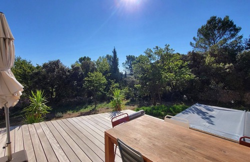 Saint-Mathieu-de-Treviers Villa | 2-person villa with pool at the foot of the Pic Saint-Loup in a wooded area