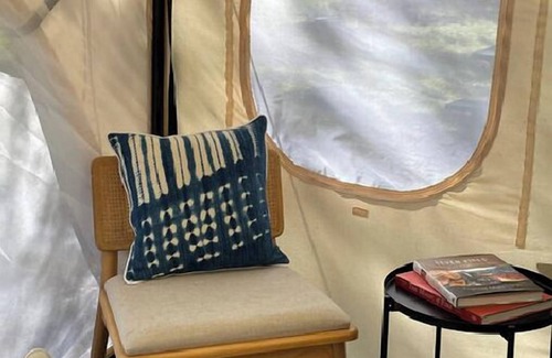 Canoncito RV Rental | 2 Person Glamping tent with 2 Twin Beds