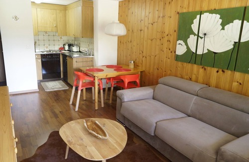 Taesch Apartment | 2 Room, Kitchen, South Balcony, Pool, Covered Parking In Quiet Täsch (zermatt)