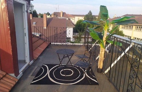 Schiltigheim Apartment | 2 rooms, Terrace 18 m2, near Strasbourg