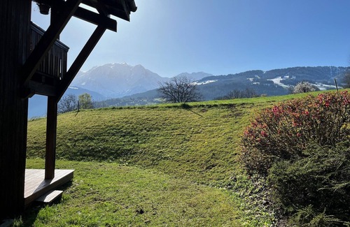 Combloux Apartment | 2 rooms with terrace view on Mt Blanc