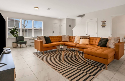 Buena Ventura Lakes House | 2-story home near Disney & Orlando with patio, fast WiFi, desk, washer/dryer, AC