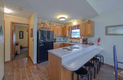 North Glade Hills House | 2-story home with private hot tub, firepit, deck, grill, wood stove, W/D, lawn