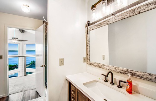 Diamond Point House | 2-story home with water views, 2 decks, hot tub, 2 kitchens - near beach