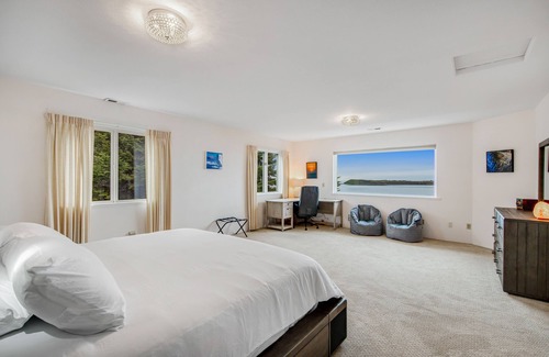 Diamond Point House | 2-story home with water views, 2 decks, hot tub, 2 kitchens - near beach