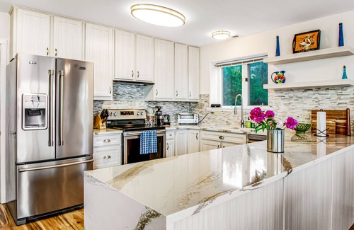Diamond Point Apartment | 2-story inviting home with water & mountain views, deck, & gas fireplace
