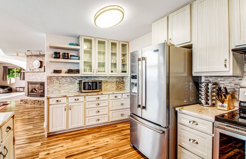 Diamond Point Apartment | 2-story inviting home with water & mountain views, deck, & gas fireplace