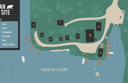 Bowman Ski Chalet | [# 2 The Dog] Cottage on the banks of the river.