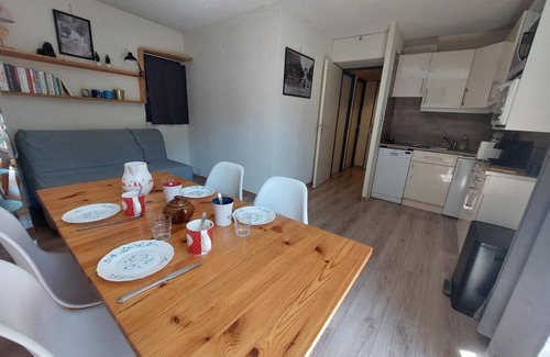Mont-de-Lans Apartment | 200m from shops, 3rd floor, balcony, tv, ski locker, 29m², Les 2 Alpes
