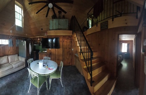 South Casco Cabin | 2025 rentals filled ⁷Tranquil Sandy beach, launch, dock, lawn games and firepit.