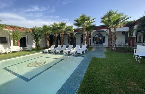 Sidi Abdallah Ghiat Villa | 23 suites private villa with a huge pool and a party space